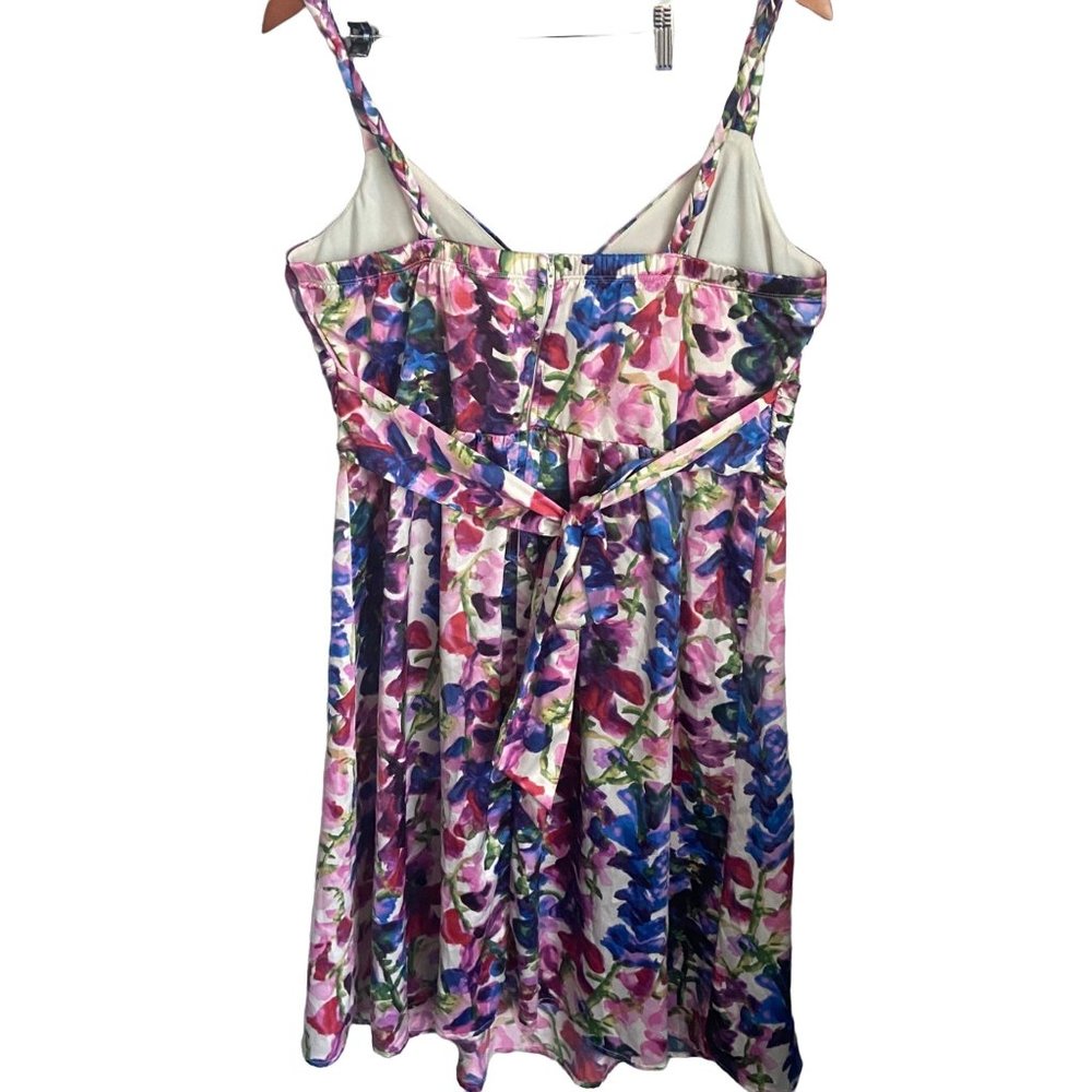 Torrid V-Neck Empire Waist with Back Tie Skater Sun Dress Size 16 - Picture 7 of 11